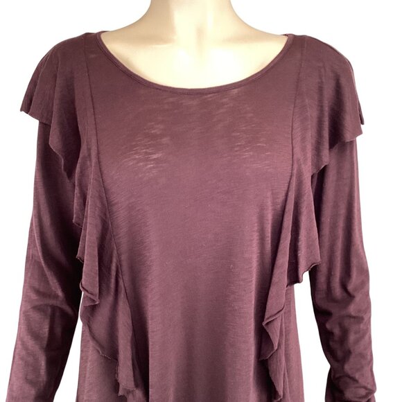 Velvet By Graham & Spencer Top Size XS Xsmall Raylee Ruffled NWT Modal Blend - Picture 7 of 8